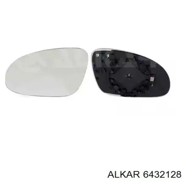6432128 Alkar зеркальный элемент зеркала заднего вида правого
