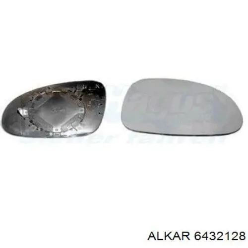 6432128 Alkar Зеркальный элемент правого зеркала заднего вида