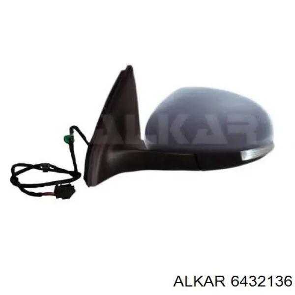 Стекло зеркала заднего вида, правого Alkar 6432136 цена, от 10.79 USD