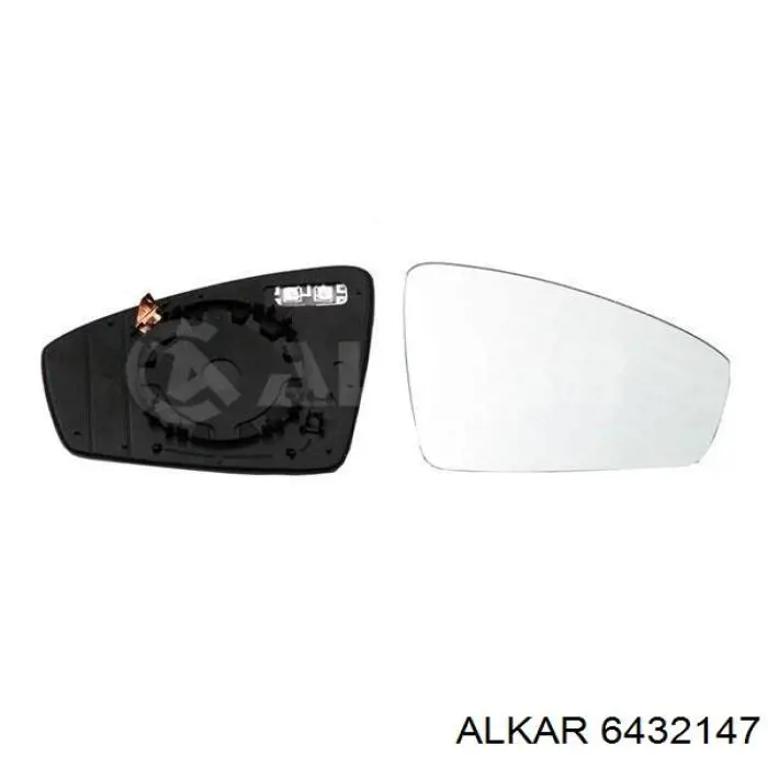 6432147 Alkar Зеркальный элемент правого зеркала заднего вида