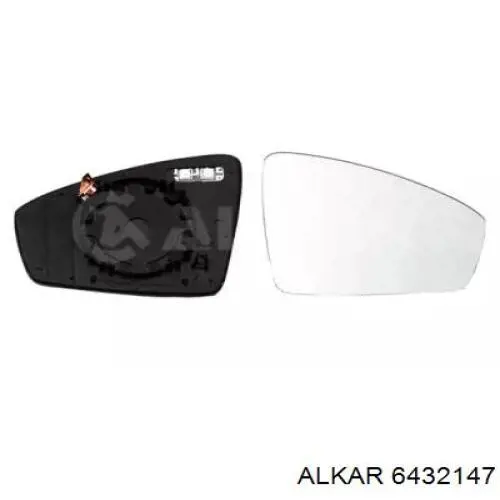 Купить 6432147 Alkar Стекло правого зеркала заднего вида
