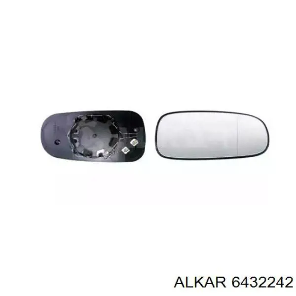 Купить 6432242 Alkar Стекло правого зеркала заднего вида