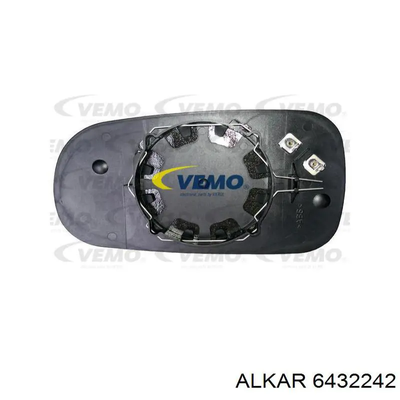 Стекло правого зеркала заднего вида 6432242 Alkar