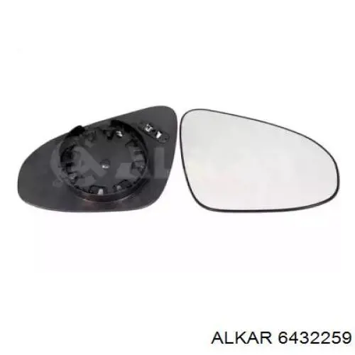 6432259 Alkar elemento espelhado do espelho de retrovisão direito