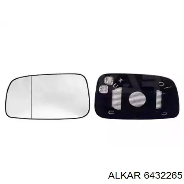 Зеркальный элемент зеркала заднего вида ALKAR 6432265