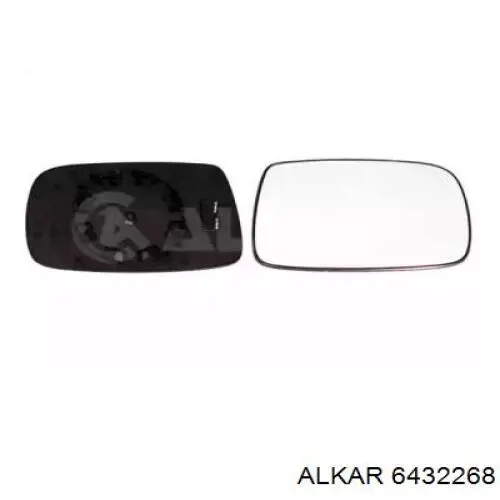 6432268 Alkar Зеркальный элемент правого зеркала заднего вида