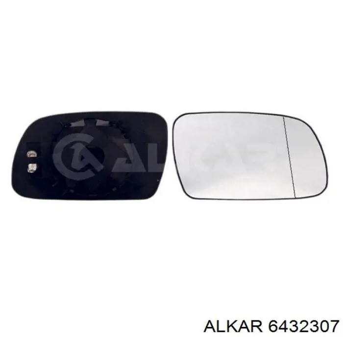 6432307 Alkar зеркальный элемент зеркала заднего вида правого