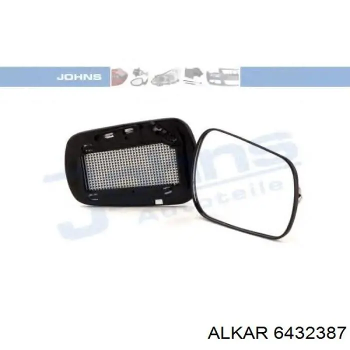 Стекло зеркала заднего вида, правого Alkar 6432387 цена, от 7.87 USD