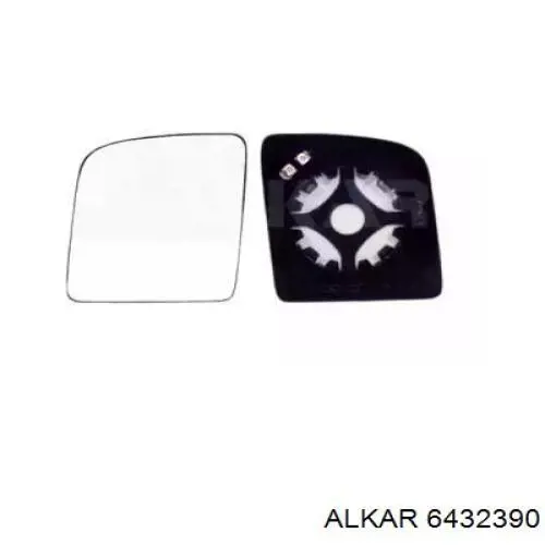 6432390 Alkar зеркальный элемент зеркала заднего вида правого
