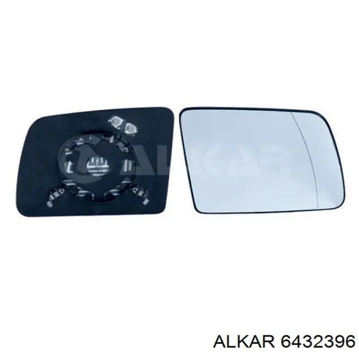 6432396 Alkar зеркальный элемент зеркала заднего вида правого