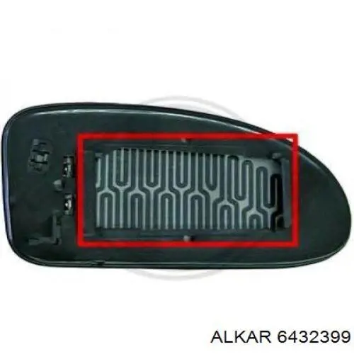 Зеркальный элемент правый Alkar 6432399