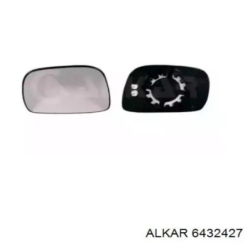 Зеркальный элемент зеркала заднего вида ALKAR 6432427