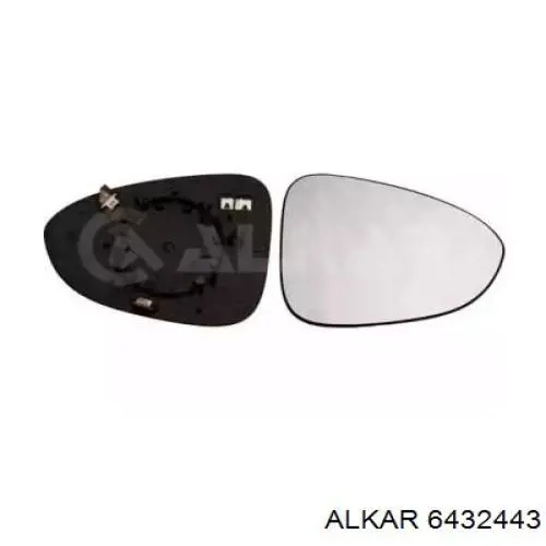 Купить 6432443 Alkar Стекло правого зеркала заднего вида