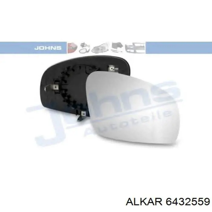 Стекло зеркала заднего вида, правого Alkar 6432559 цена, от 8.49 USD