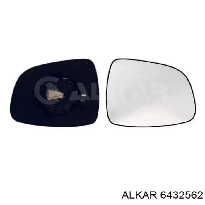 6432562 Alkar зеркальный элемент зеркала заднего вида правого