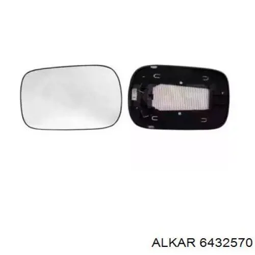 6432570 Alkar Зеркальный элемент правого зеркала заднего вида