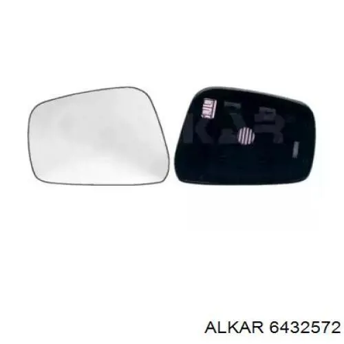 6432572 Alkar зеркальный элемент зеркала заднего вида правого