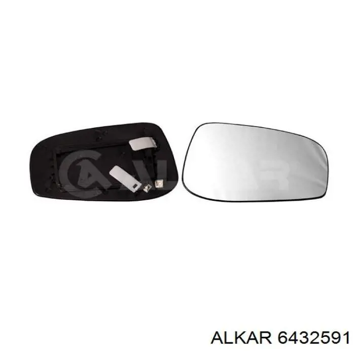 Стекло зеркала заднего вида, правого Alkar 6432591 цена, от 16.95 USD