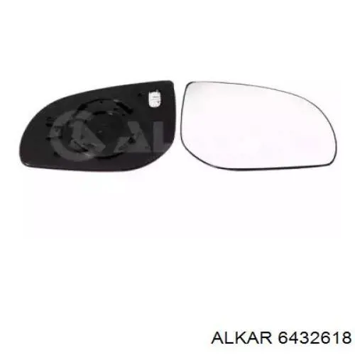 6432618 Alkar зеркальный элемент зеркала заднего вида правого