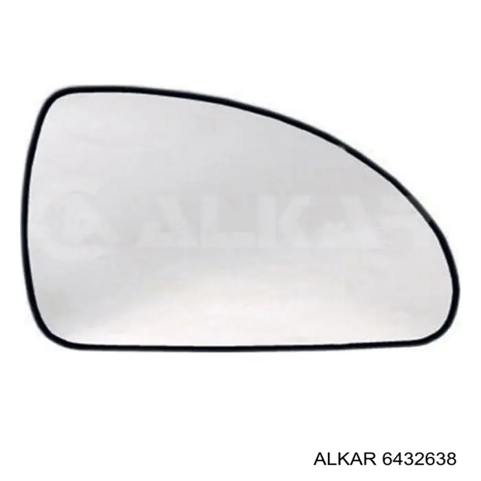 Стекло правого зеркала заднего вида 6432638 Alkar