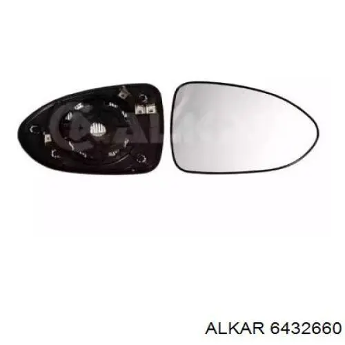 6432660 Alkar elemento espelhado do espelho de retrovisão direito