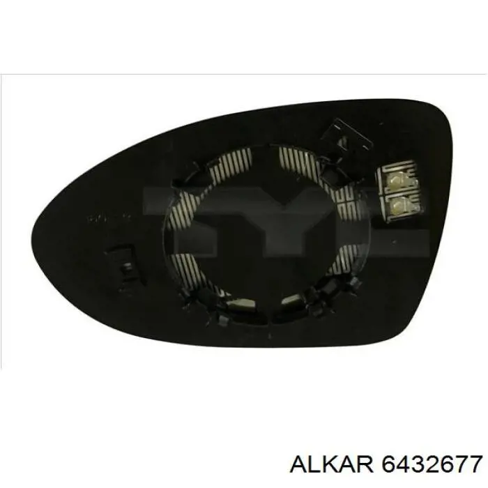 Стекло зеркала заднего вида, правого Alkar 6432677 цена, от 26.60 USD