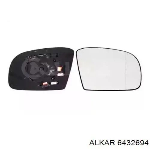6432694 Alkar elemento espelhado do espelho de retrovisão direito