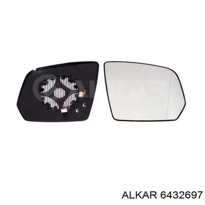 6432697 Alkar elemento espelhado do espelho de retrovisão direito