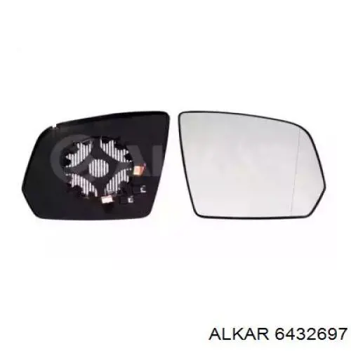Купить 6432697 Alkar Стекло правого зеркала заднего вида