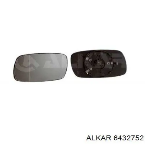 Стекло правого зеркала заднего вида 6432752 Alkar