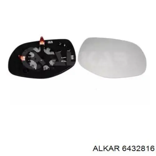 6432816 Alkar Зеркальный элемент правого зеркала заднего вида