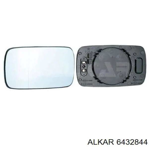 Стекло правого зеркала заднего вида 6432844 Alkar