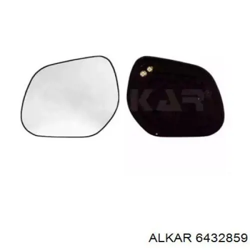 6432859 Alkar зеркальный элемент зеркала заднего вида правого
