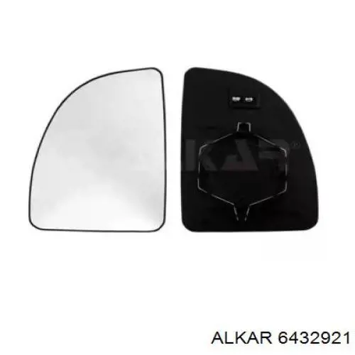 6432921 Alkar зеркальный элемент зеркала заднего вида правого