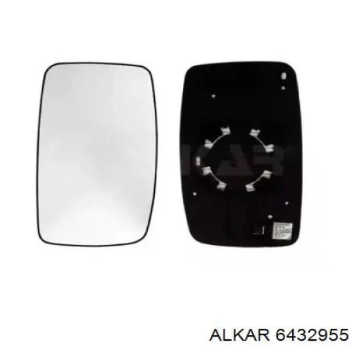 6432955 Alkar зеркальный элемент зеркала заднего вида правого