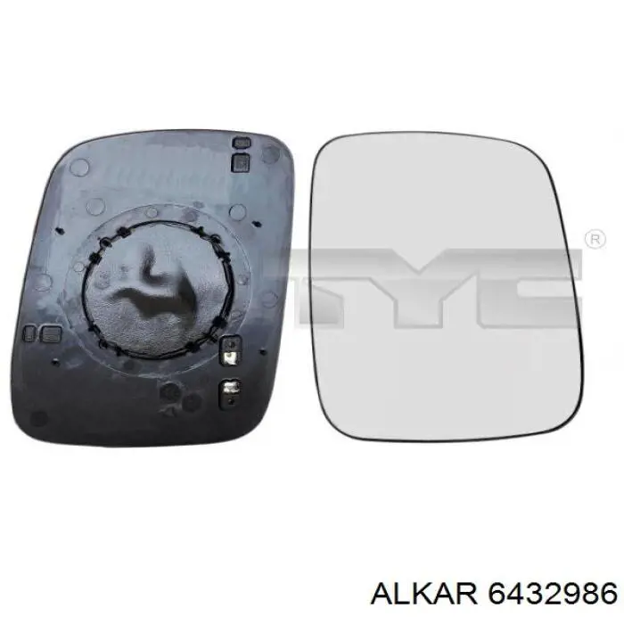 Стекло зеркала заднего вида, правого Alkar 6432986 цена, от 7.61 USD