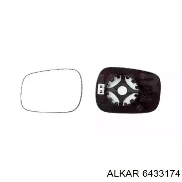 Зеркальный элемент зеркала заднего вида Alkar 6433174