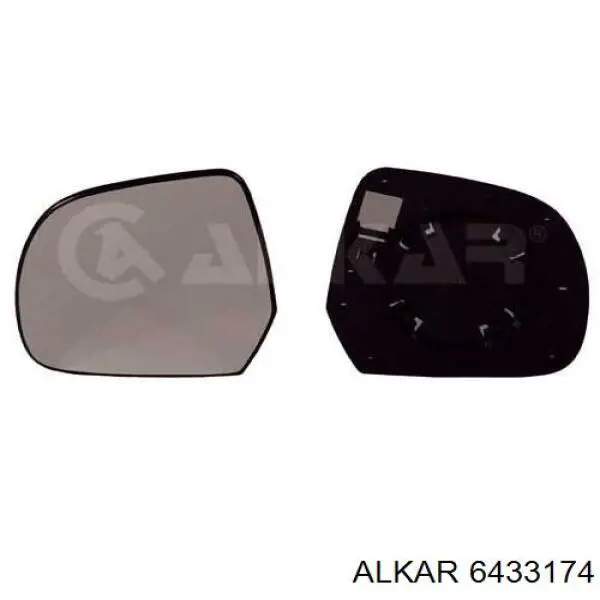 Зеркальный элемент зеркала заднего вида 6433174 Alkar