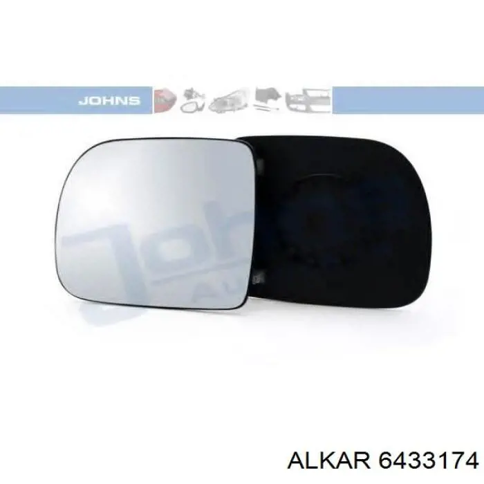 Зеркальный элемент зеркала заднего вида Alkar 6433174