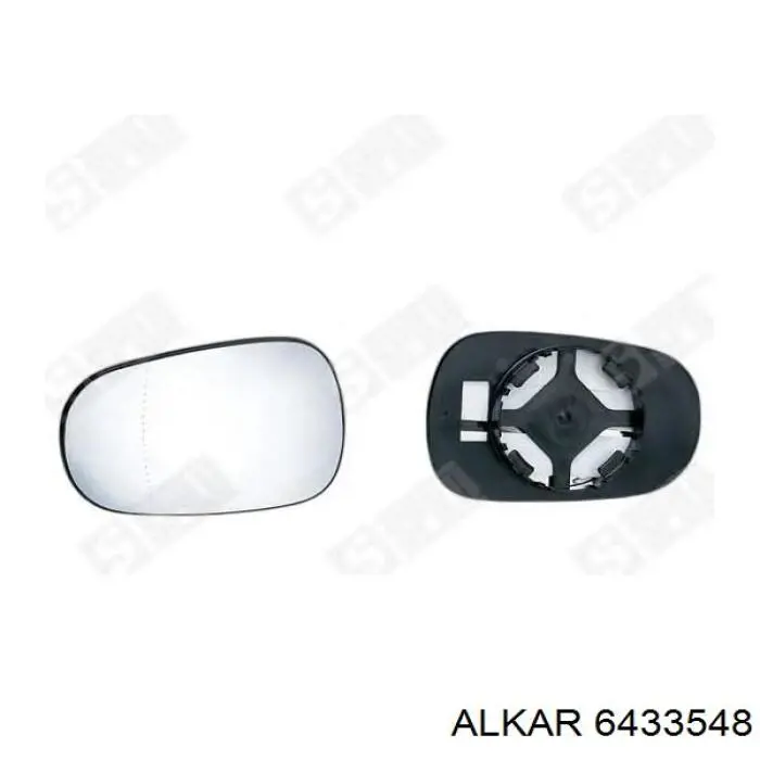 6433548 Alkar зеркальный элемент зеркала заднего вида
