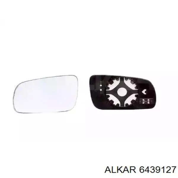 Зеркальный элемент зеркала заднего вида левого Alkar 6439127