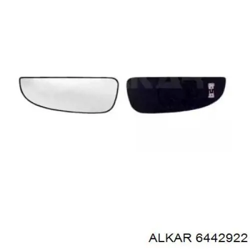 6442922 Alkar зеркальный элемент зеркала заднего вида правого