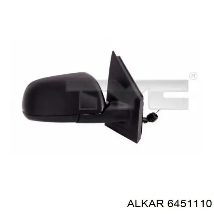 Купить 6451110 Alkar Стекло зеркала заднего вида, левого