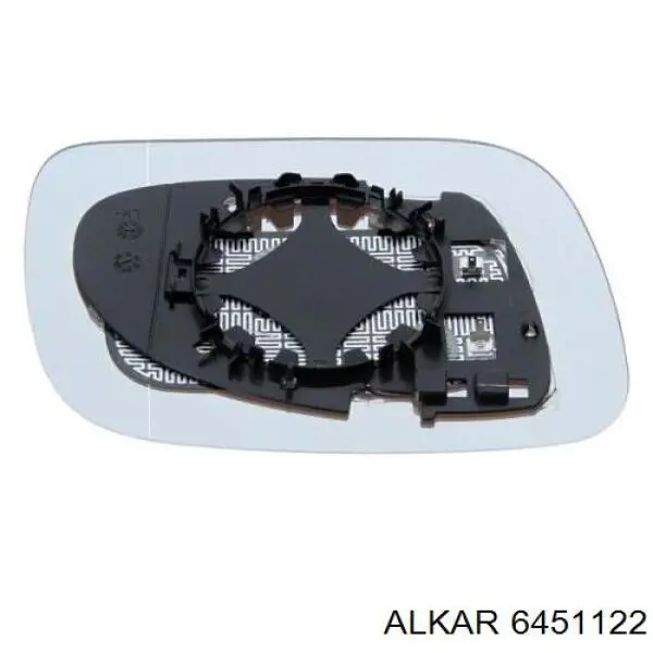 Стекло левого зеркала заднего вида 6451122 Alkar