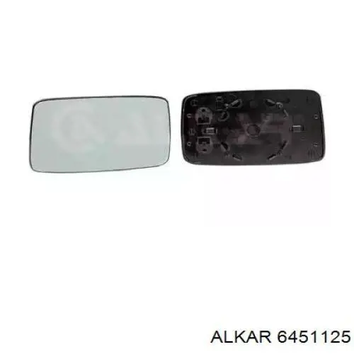 6451125 Alkar зеркальный элемент зеркала заднего вида левого
