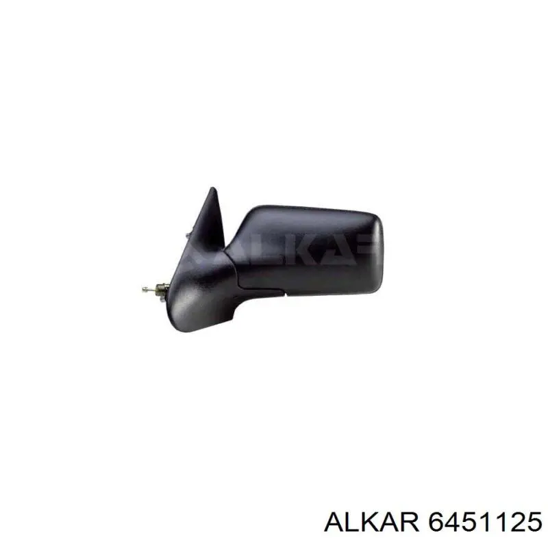 Стекло левого зеркала заднего вида 6451125 Alkar