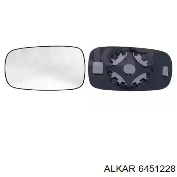6451228 Alkar зеркальный элемент зеркала заднего вида левого