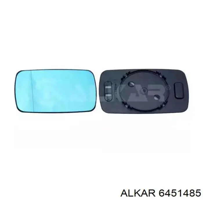 6451485 Alkar зеркальный элемент зеркала заднего вида левого