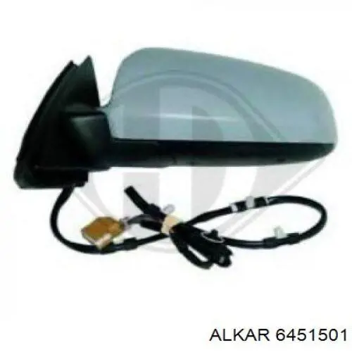 Стекло левого зеркала заднего вида 6451501 Alkar
