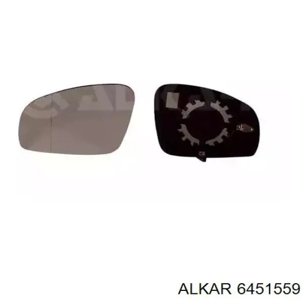 6451559 Alkar Зеркальный элемент левого зеркала заднего вида